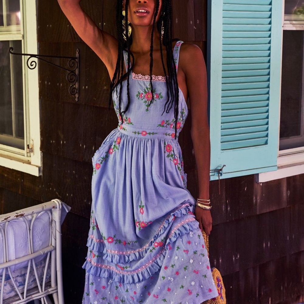 LoveShackFancy Pinafore Dress size 6 NWT